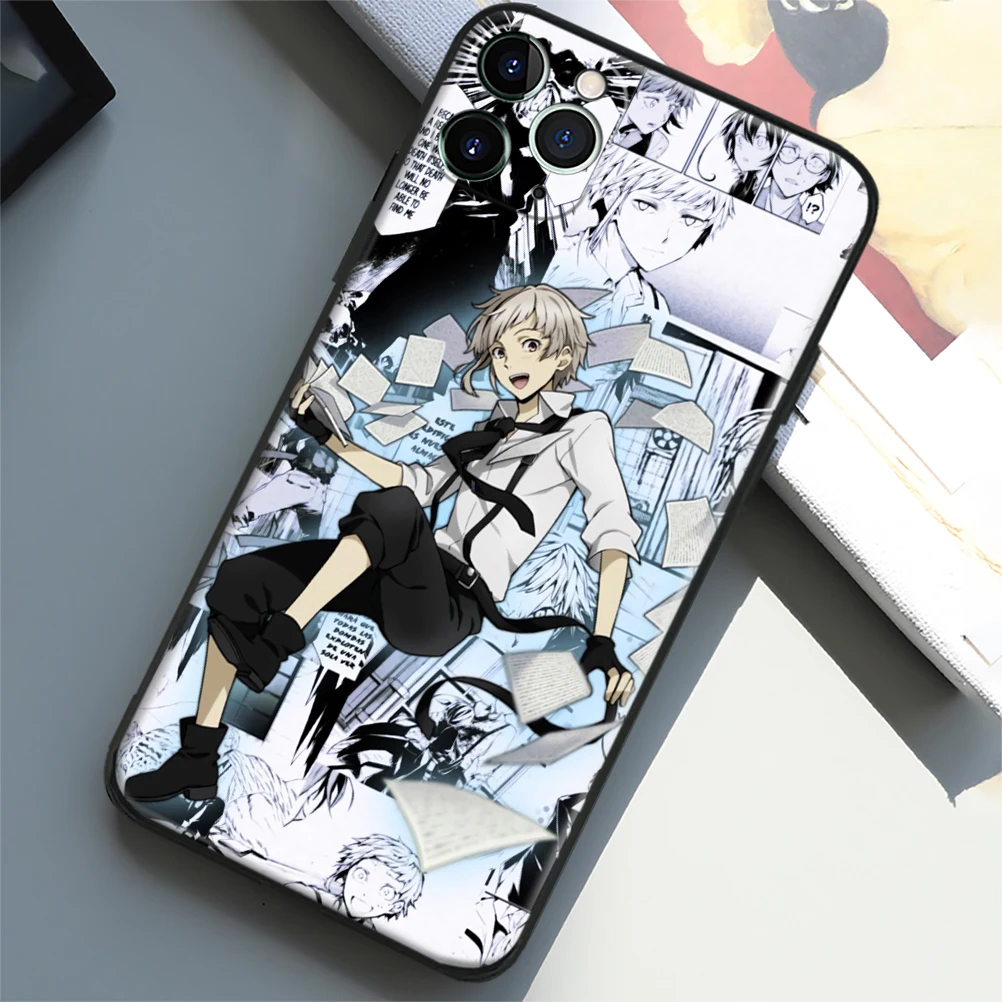 Atsushi Nakajima Bungo Stray Dogs Anime Soft TPU Glass Phone Case for IPhone SE 6 7 8 Plus X Xr Xs 11 12 13 Mini Pro Max Samsung | Мобильные
