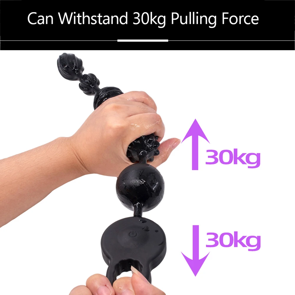 3 Motors Powerful Dildo Vibrators Anal Beads Silicone Prostate Massager Super Long Butt Plug Soft Deep Vibration Exercise Plug (7)