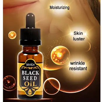 

Sevich 20ml Natural Black Seed Oil Repair Damaged Hair Help Hair Regrowth Moisturizing Black Seed Hair Loss Treatment Oil