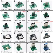 1Pcs Data Charging Cable Jack Test Board with Pin Header 90 Degree Micro Mini USB Type C 2Pin USB 3.0 2.0 Female Male connector
1Pcs Data Charging Cable Jack Test Board with Pin Header 90 Degree Micro Mini USB Type C 2Pin USB 3.0 2.0 Female Male connector