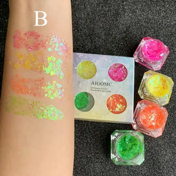 4 Color Sequin Eyeshadow Gel Loose Powder Pigment Shining Makeup Waterproof Long-lasting Glitter Eye shadow Palette of Shadows
4 Color Sequin Eyeshadow Gel Loose Powder Pigment Shining Makeup Waterproof Long-lasting Glitter Eye shadow Palette of Shadows