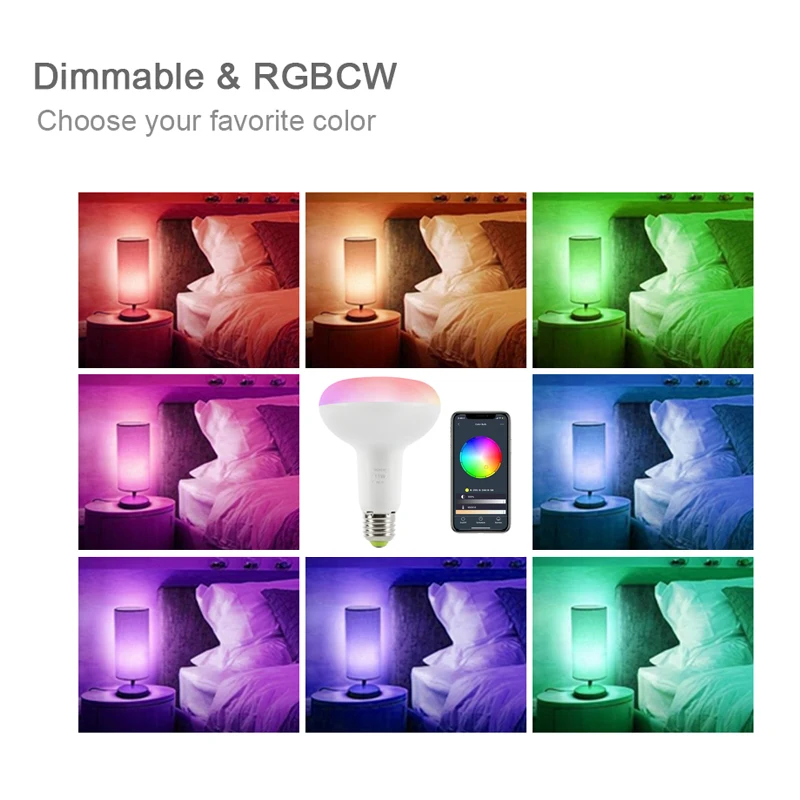 Intelligent SmartHome Automation WiFi Smart Light Bulb Dimmable Multicolor Wake-Up Lights No Hub For Alexa For Google Home Decor
Intelligent SmartHome Automation WiFi Smart Light Bulb Dimmable Multicolor Wake-Up Lights No Hub For Alexa For Google Home Decor