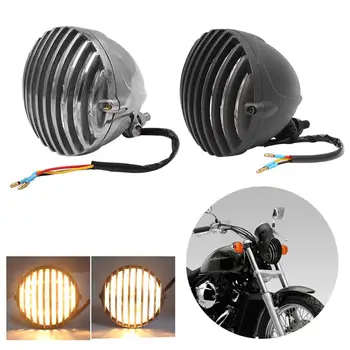 2 Colors Motorcycle Finned Grill Bulb Cafe Racer Headlight LED Lamp Fit For Harley Bobber Chopper Honda Yamaha Suzuki Kawasaki
2 Colors Motorcycle Finned Grill Bulb Cafe Racer Headlight LED Lamp Fit For Harley Bobber Chopper Honda Yamaha Suzuki Kawasaki