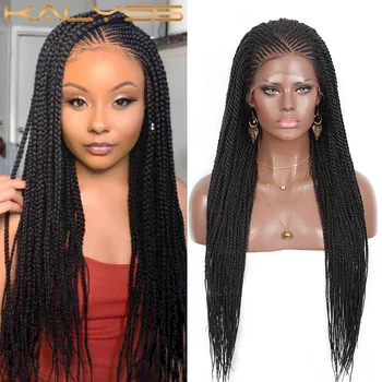 Kalyss 30 inches Swiss Lace Front Senegal Twist Braided Wigs with Baby Hair for Black Women Synthetic Wigs Cornrow Braided Wigs
Kalyss 30 inches Swiss Lace Front Senegal Twist Braided Wigs with Baby Hair for Black Women Synthetic Wigs Cornrow Braided Wigs