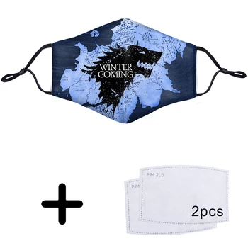 Game Of Thrones 3D Mouth Mask Masque Reusable Protective PM2.5 +2 Filter Paper Mask Anti Dust Face Mask Bacteria Proof Flu Mask
Game Of Thrones 3D Mouth Mask Masque Reusable Protective PM2.5 +2 Filter Paper Mask Anti Dust Face Mask Bacteria Proof Flu Mask