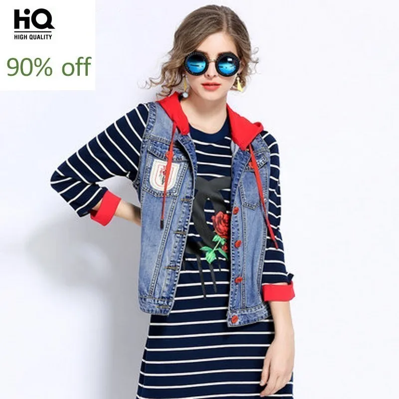 Plus Size Womens Vests 2020 Spring Autumn Fashion Woman Coat Short Sleeveless Embroidery Casual Waistcoat Hoodies Jacket Female 
Plus Size Womens Vests 2020 Spring Autumn Fashion Woman Coat Short Sleeveless Embroidery Casual Waistcoat Hoodies Jacket Female