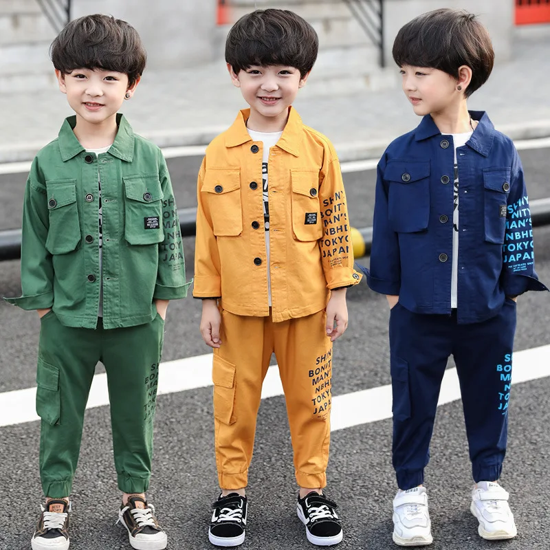 2019 Spring New Style BOY'S Big Boy Fashion-Style Workwear Set Casual Printed Two-Piece Set
2019 Spring New Style BOY'S Big Boy Fashion-Style Workwear Set Casual Printed Two-Piece Set