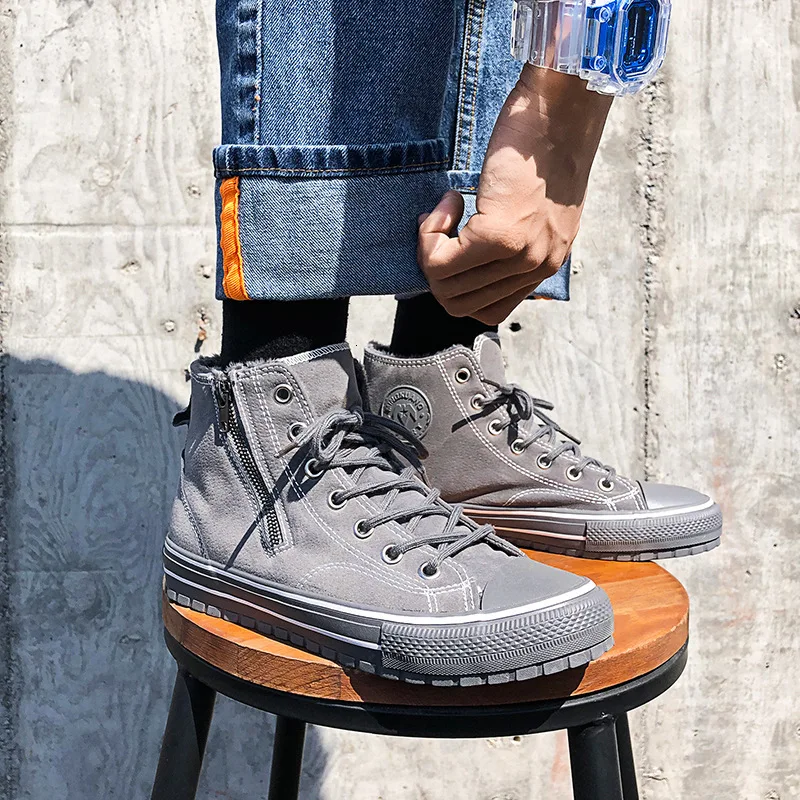 2019 High Help Waterproof Leather Male Shoe Winter Increase Down Thickening Keep Warm Flat Bottom Skate Shoes Leisure Time Man
2019 High Help Waterproof Leather Male Shoe Winter Increase Down Thickening Keep Warm Flat Bottom Skate Shoes Leisure Time Man