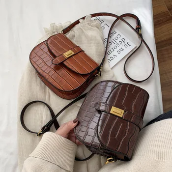 Bags For Women 2020 Fashion New Design Stone Pattern Saddle Handbag Shoulder Messenger Bag
Bags For Women 2020 Fashion New Design Stone Pattern Saddle Handbag Shoulder Messenger Bag