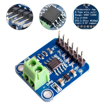 MAX31855 K Type Thermocouple Breakout Board Temperature Measurement Module DC 3-5V SPI Interface For Diy Kit Whosale&Dropship
MAX31855 K Type Thermocouple Breakout Board Temperature Measurement Module DC 3-5V SPI Interface For Diy Kit Whosale&Dropship