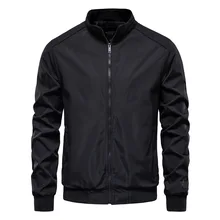 Solid Color Bomber Jacket Men Stand Collar Zipper Casual Simple Jackets Autumn Cazadora Hombre Ropa De Coat Casaco Masculino
Solid Color Bomber Jacket Men Stand Collar Zipper Casual Simple Jackets Autumn Cazadora Hombre Ropa De Coat Casaco Masculino
