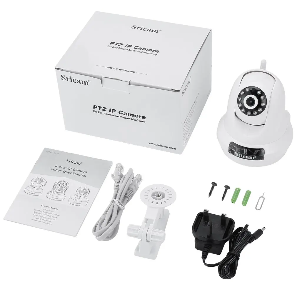 Sricam SP018 WifI IP Camera PTZ 4x Digital Zoom Security Camera Support Micro SD Card CMOS P2P 2MP CCTV Full HD 1080P Camera
Sricam SP018 WifI IP Camera PTZ 4x Digital Zoom Security Camera Support Micro SD Card CMOS P2P 2MP CCTV Full HD 1080P Camera