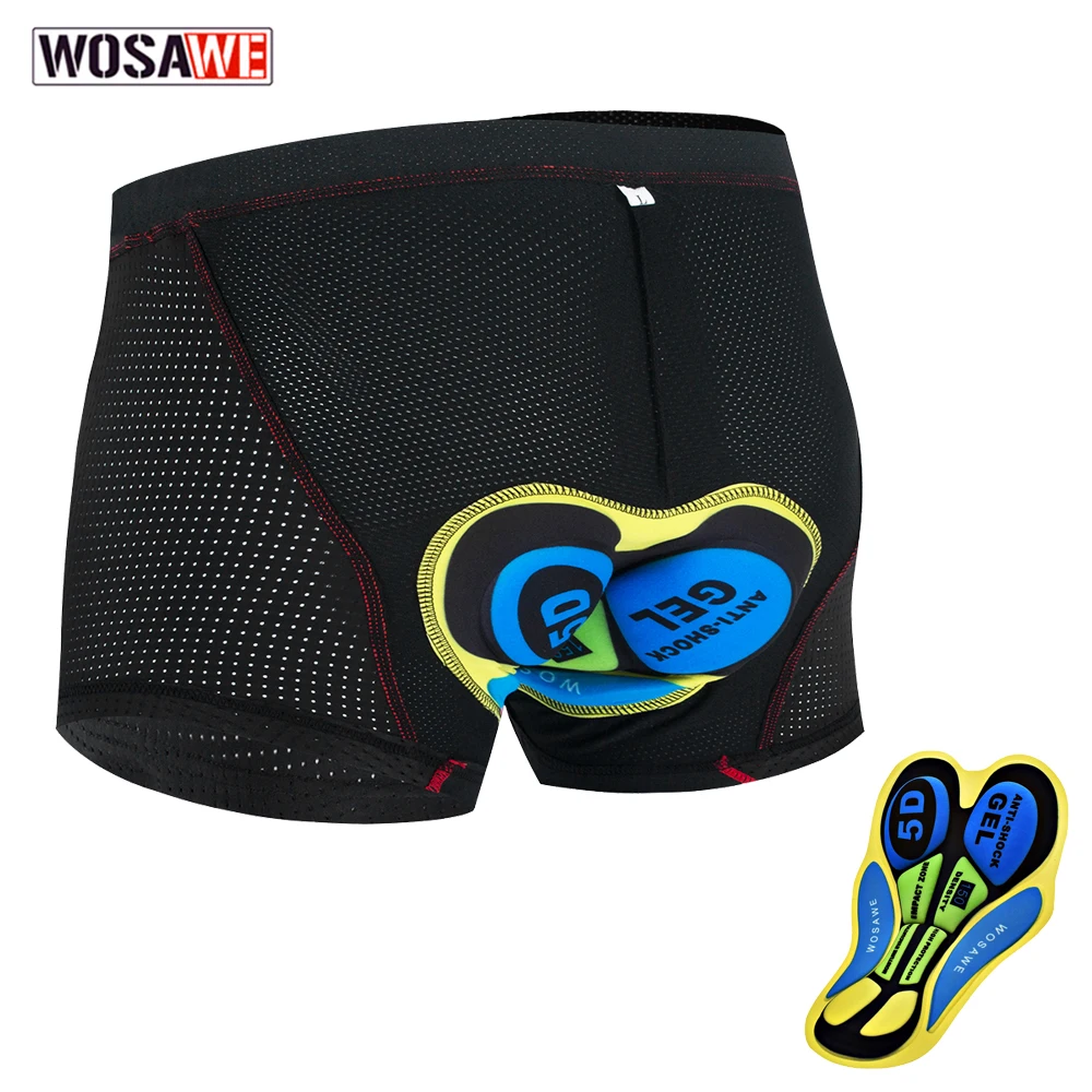 WOSAWE Cycling bike shorts underwear underpants 5D Gel Padded Riding underwear Quick dry Breathable Men MTB Shorts 
WOSAWE Cycling bike shorts underwear underpants 5D Gel Padded Riding underwear Quick dry Breathable Men MTB Shorts