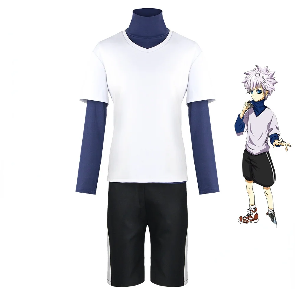 Anime Hunter Hunter Killua Zoldyck Cosplay Costume Number 99 Badge Halloween Christmas Party Cosplay Suit Shirt Short White Wig
Anime Hunter Hunter Killua Zoldyck Cosplay Costume Number 99 Badge Halloween Christmas Party Cosplay Suit Shirt Short White Wig