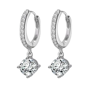 925 Sterling Silver Zircon Round Earring boucle d'oreille Drop Earrings for Women Kids Fashion Jewelry EH036
925 Sterling Silver Zircon Round Earring boucle d'oreille Drop Earrings for Women Kids Fashion Jewelry EH036