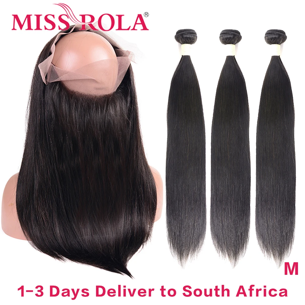 Miss Rola Hair 360 Lace Frontal closure With 3 Bundles Natural Color Peruvian Straigh Remy Human Hair Extension Middle Ratio
Miss Rola Hair 360 Lace Frontal closure With 3 Bundles Natural Color Peruvian Straigh Remy Human Hair Extension Middle Ratio