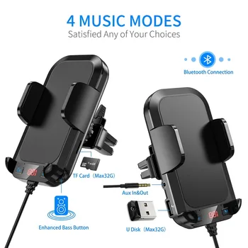 Gravity Car Holder for Bluetooth FM USB Fast Charge Phone Air Vent Clip Mount Mobile Cell Stand Smartphone Support for Android
Gravity Car Holder for Bluetooth FM USB Fast Charge Phone Air Vent Clip Mount Mobile Cell Stand Smartphone Support for Android