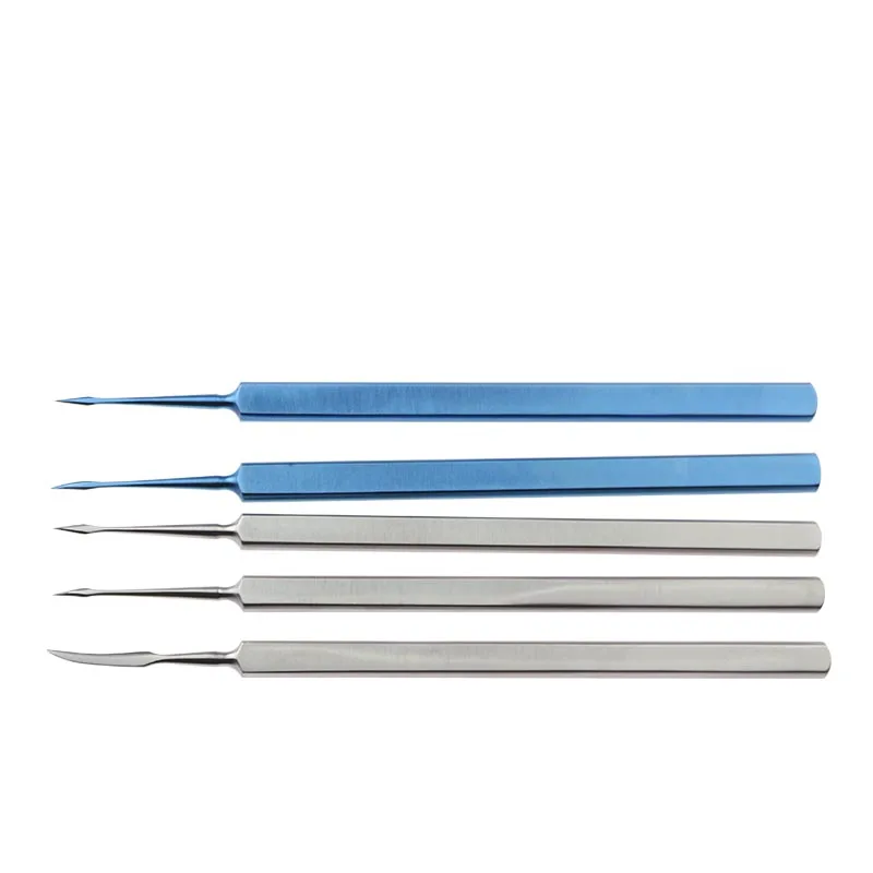 5 Types Medical Foreign Body Puncture Needle Stainless Steel/Titanium Ophthalmic Corneal Spatula Eye Beauty Surgical Tools 1pcs
5 Types Medical Foreign Body Puncture Needle Stainless Steel/Titanium Ophthalmic Corneal Spatula Eye Beauty Surgical Tools 1pcs
