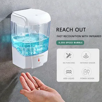 In Stock 700ml Automatic Liquid Soap Dispenser Smart Sensor Soap Dispensador Touchless Abs Soap Dispenser For Kitchen Bathroom
In Stock 700ml Automatic Liquid Soap Dispenser Smart Sensor Soap Dispensador Touchless Abs Soap Dispenser For Kitchen Bathroom