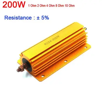 

200W Watt Power Metal resistor 1R 2R 4R 8R 10R 1ohm/2ohm/ dummy / test 8ohm amp 4ohm ohm Load Amplifier 10 For tube X4T2