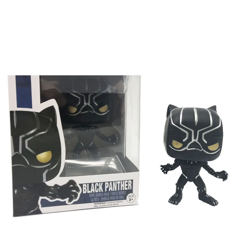 FUNKO Аниме Мстители Marvel Черная пантера #130 виниловые экшн-фигурки коллекционные