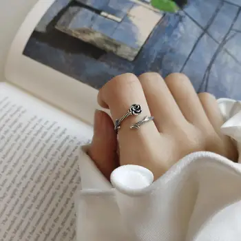 Kinel S925 Sterling Silver Ring hipster Extremely Simple Wedding Distressed jewelry fashion thorn rose open ring for women
Kinel S925 Sterling Silver Ring hipster Extremely Simple Wedding Distressed jewelry fashion thorn rose open ring for women