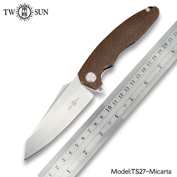 TWOSUN Knives D2 blade folding knife Pocket Knife tactical hunting knife Outdoor camping tool EDC fast open Micarta Zenith TS27
TWOSUN Knives D2 blade folding knife Pocket Knife tactical hunting knife Outdoor camping tool EDC fast open Micarta Zenith TS27