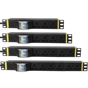 PDU Aluminum alloy Power strip Short Circuit Protector Safety Double Open Air Switch 3/4/5/6/7/8/9/10 AC Universal Socket Outlet
PDU Aluminum alloy Power strip Short Circuit Protector Safety Double Open Air Switch 3/4/5/6/7/8/9/10 AC Universal Socket Outlet
