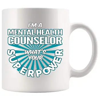 Mental Health Counselor Coffee Mug 11 oz. I'm A Mental Health Counselor What's Your Superpower Funny Coffee Mug Gifts
Mental Health Counselor Coffee Mug 11 oz. I'm A Mental Health Counselor What's Your Superpower Funny Coffee Mug Gifts