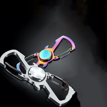 Stainless Steel Fingertip Spinning Top Keychains Carabiner Bottle Opener Multi-function Key Chain Decompression Top Toy Key Ring
Stainless Steel Fingertip Spinning Top Keychains Carabiner Bottle Opener Multi-function Key Chain Decompression Top Toy Key Ring