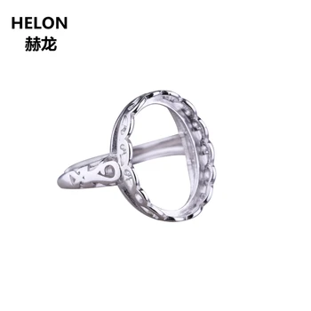 925 Sterling Silver Engagement Wedding Ring 12.8x17.7mm Oval Cabochon Semi Mount Ring fit Amber Garnet Opal Setting Adjustable
925 Sterling Silver Engagement Wedding Ring 12.8x17.7mm Oval Cabochon Semi Mount Ring fit Amber Garnet Opal Setting Adjustable