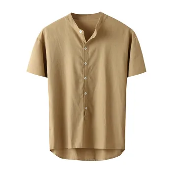 JAYCOSIN Men Shirt Summer pullover Button Casual Linen and Cotton Short Sleeve Top Blouse 2019 fashion clothes mens dress 9809
JAYCOSIN Men Shirt Summer pullover Button Casual Linen and Cotton Short Sleeve Top Blouse 2019 fashion clothes mens dress 9809