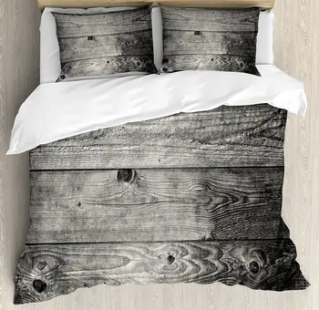 Dark Grey Duvet Cover Set Ombre Style Grunge Wooden Planks Rustic Timber Oak Wall Rough Texture Image Bedding Set
Dark Grey Duvet Cover Set Ombre Style Grunge Wooden Planks Rustic Timber Oak Wall Rough Texture Image Bedding Set
