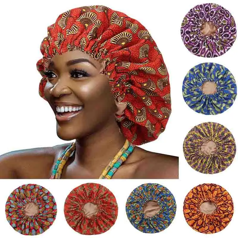 New Extra large printed double-layered nightcap African pattern print fabric Ankara stretch wide-brimmed hat night sleep hat
New Extra large printed double-layered nightcap African pattern print fabric Ankara stretch wide-brimmed hat night sleep hat