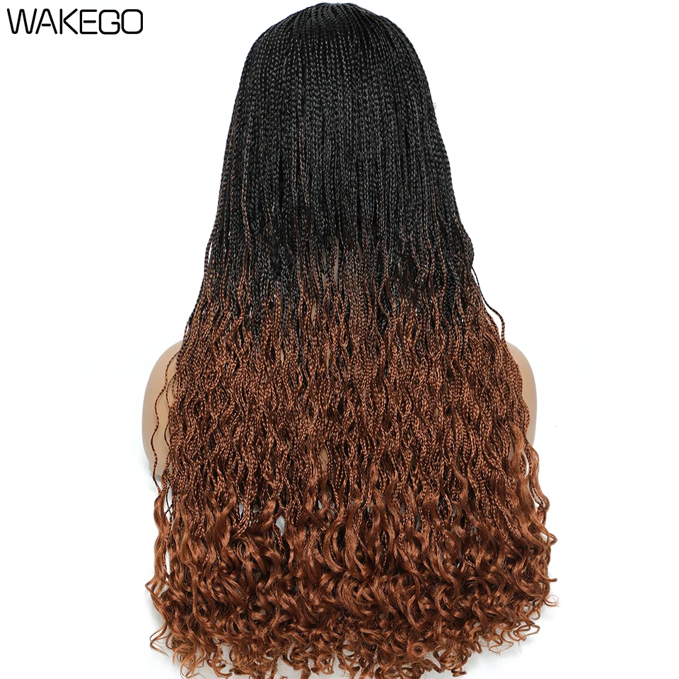 Shop Generic 26 Inch Knotless Braid Wig With Curly End DIY Braided Wigs
