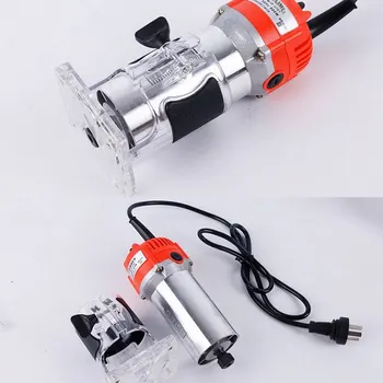 Electric Hand Wood Trimmer Wood Router 6.35mm Collet Carving Machine + Router Bits Milling Cutter Woodworking Power Tools
Electric Hand Wood Trimmer Wood Router 6.35mm Collet Carving Machine + Router Bits Milling Cutter Woodworking Power Tools