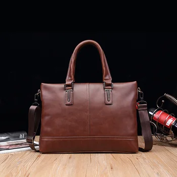 Crazy Horse Genuine Leather Men Briefcase Vintage 14 inch Big Business Laptop Handbag Large Cowhide Messenger Shoulder Bag Man
Crazy Horse Genuine Leather Men Briefcase Vintage 14 inch Big Business Laptop Handbag Large Cowhide Messenger Shoulder Bag Man
