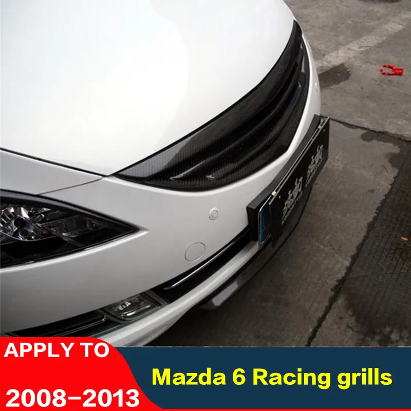 FOR Mazda 6 Racing Grills carbon fiber 2nd generation M6 Decorative cover for ABS bumper mesh cover Front bumper grille 08-13
FOR Mazda 6 Racing Grills carbon fiber 2nd generation M6 Decorative cover for ABS bumper mesh cover Front bumper grille 08-13