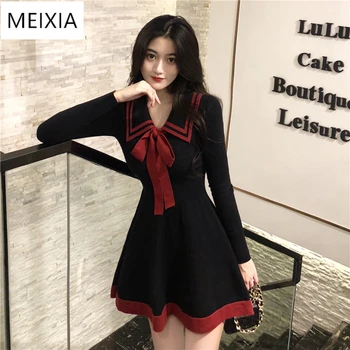 MEIXIA Women Spring and Autumn Dress Bow New Knitted Dress Temperament Mini A-line Sexy Dress Sweet Long Sleeve Dress Women
MEIXIA Women Spring and Autumn Dress Bow New Knitted Dress Temperament Mini A-line Sexy Dress Sweet Long Sleeve Dress Women