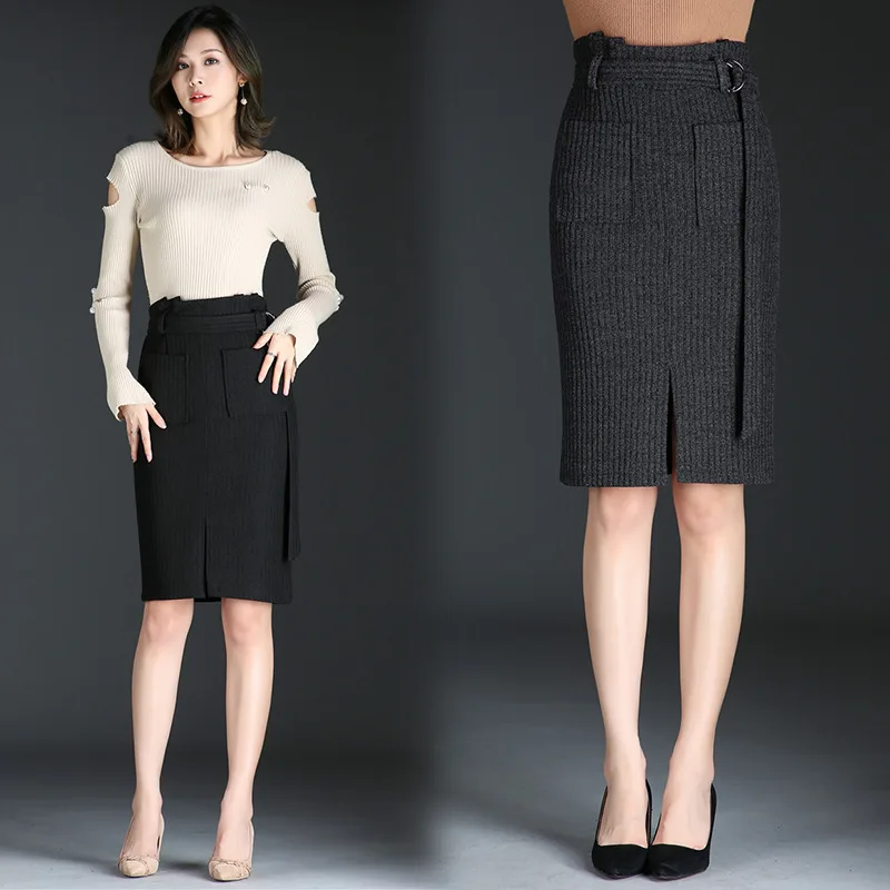 2020 New Style Fall And Winter Clothes Versatile Solid Color Skirt Middle-aged WOMEN'S Dress Middle-aged Women Dress Slim Fit Sk
2020 New Style Fall And Winter Clothes Versatile Solid Color Skirt Middle-aged WOMEN'S Dress Middle-aged Women Dress Slim Fit Sk