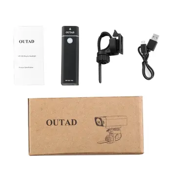 OUTAD 600LM Bicycle Front Light Bike Flashlight Torch 4 Modes IPX6 Waterproof USB Charging Safety Light with Bracket
OUTAD 600LM Bicycle Front Light Bike Flashlight Torch 4 Modes IPX6 Waterproof USB Charging Safety Light with Bracket