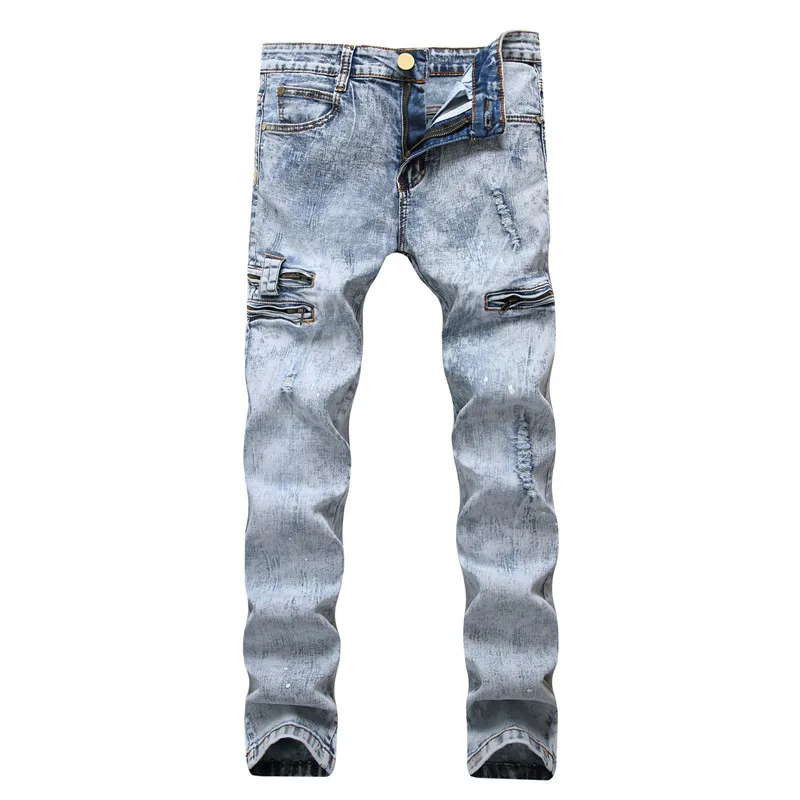 Retro Colors Men Jeans Homme 2018 New Europe Funky Hole Distressed Jeans Skinny Punk Slim Fit Straight Leg Rock Snowflake Jeans
Retro Colors Men Jeans Homme 2018 New Europe Funky Hole Distressed Jeans Skinny Punk Slim Fit Straight Leg Rock Snowflake Jeans