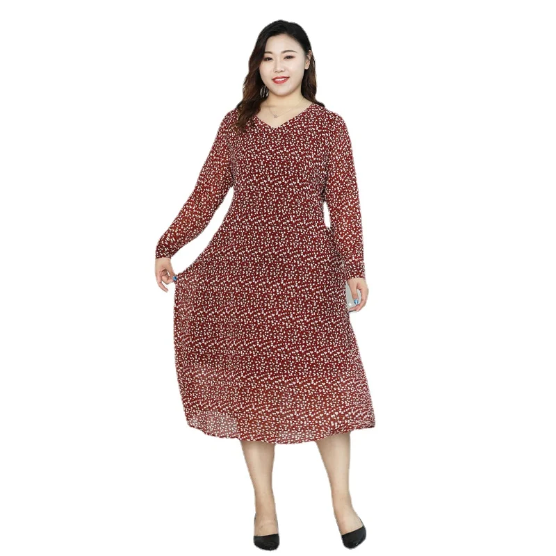 Long Sleeve Spring Autumn Dress V-neck Floral Print A-line Long Dresses for Women 4XL To 8XL 9XL 10XL Oversized Dress T61383
Long Sleeve Spring Autumn Dress V-neck Floral Print A-line Long Dresses for Women 4XL To 8XL 9XL 10XL Oversized Dress T61383