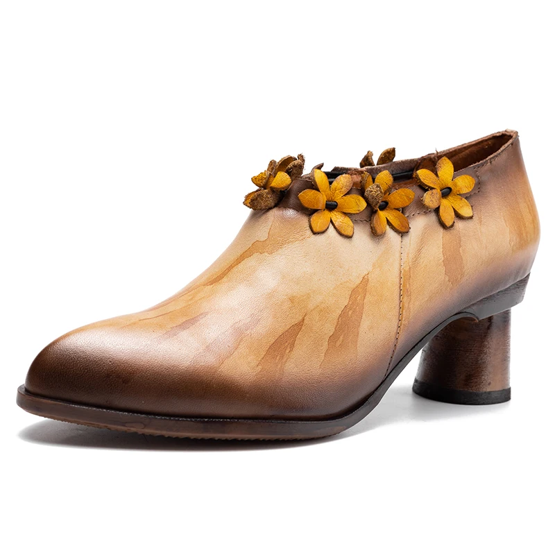 Retro Pumps Flower Genuine Leather Shoes Woman Designer Vintage Evening Party Shoes Ladies Fashion Pointed Toe High Heel Pumps
Retro Pumps Flower Genuine Leather Shoes Woman Designer Vintage Evening Party Shoes Ladies Fashion Pointed Toe High Heel Pumps