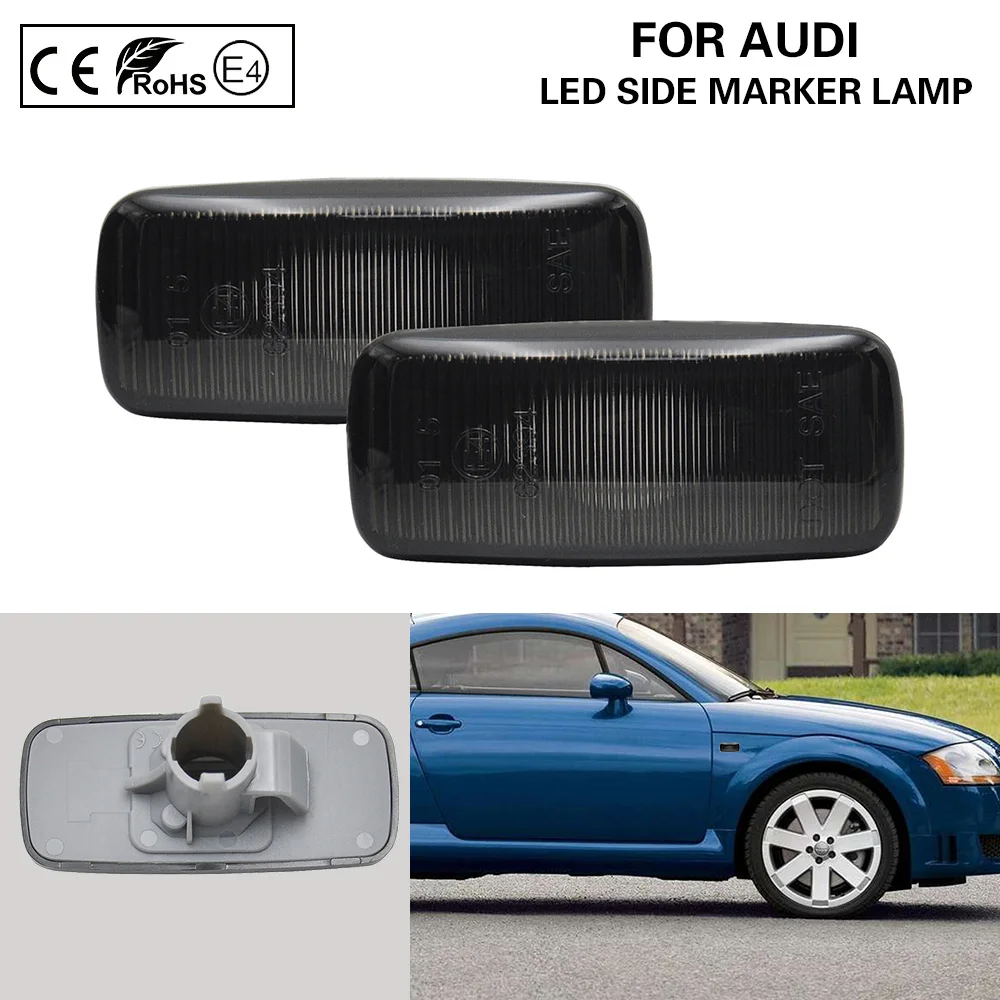 2*PCS OEM Style Smoked Side Marker Lamp light turn signal light For Audi A4 S4 RS4 TT A3 A6 S6 C5 A8
2*PCS OEM Style Smoked Side Marker Lamp light turn signal light For Audi A4 S4 RS4 TT A3 A6 S6 C5 A8
