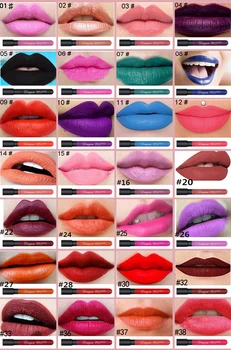 28PCS/LOT Waterproof Lipgloss Makeup Matte Lipstick LongLasting Lip Makeup Tint Tattoo Lipstick Red LipGloss Cosmetic Sexy Color 
28PCS/LOT Waterproof Lipgloss Makeup Matte Lipstick LongLasting Lip Makeup Tint Tattoo Lipstick Red LipGloss Cosmetic Sexy Color
