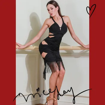 Tassel Latin Dance Dress Female Adult Sexy bandage cut out fringe latin Dresses Tango Salsa Cha Cha Samba Rumba Dancing 1906
Tassel Latin Dance Dress Female Adult Sexy bandage cut out fringe latin Dresses Tango Salsa Cha Cha Samba Rumba Dancing 1906