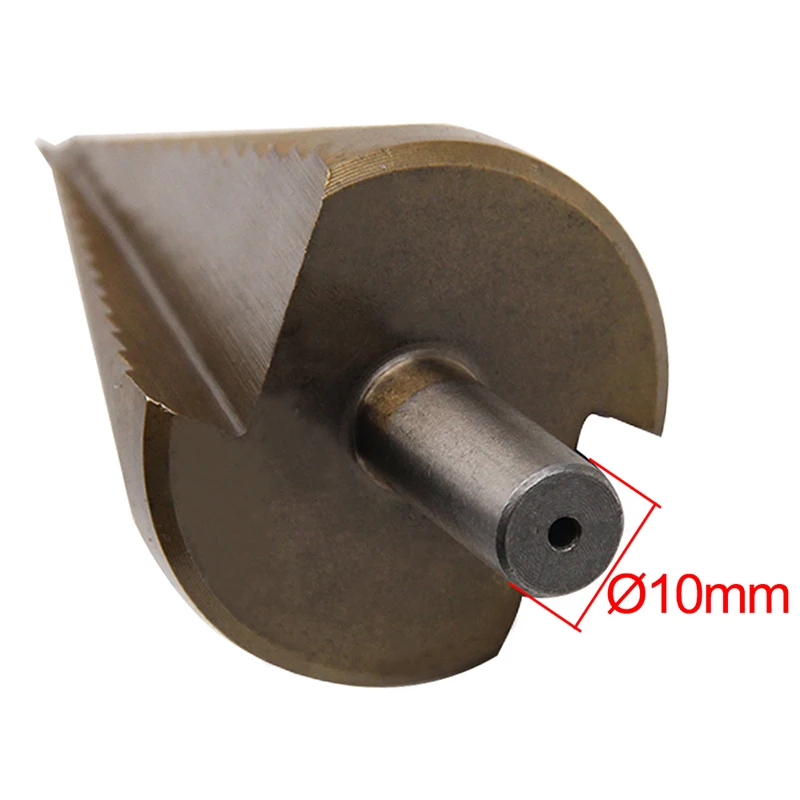 HSS Step Cone Drill Bit 4-42mm Round Handle Titanium Plated Hole Cutter High Speed Steel 4241
HSS Step Cone Drill Bit 4-42mm Round Handle Titanium Plated Hole Cutter High Speed Steel 4241