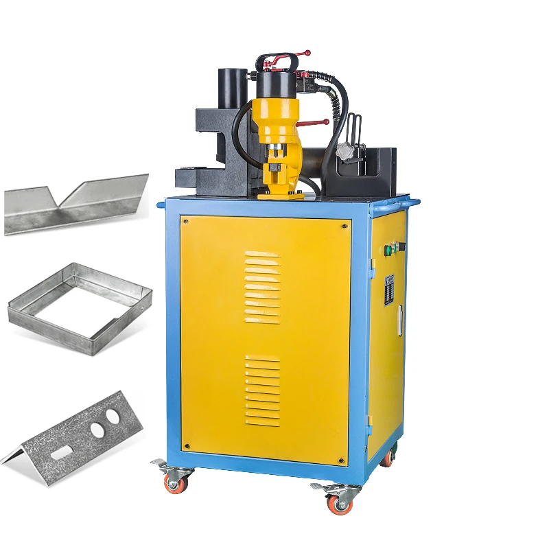 

Three-in-one Hydraulic Flange Angle Iron Chamfering Processing Machine/Punching And Cutting Angle Steel Machine