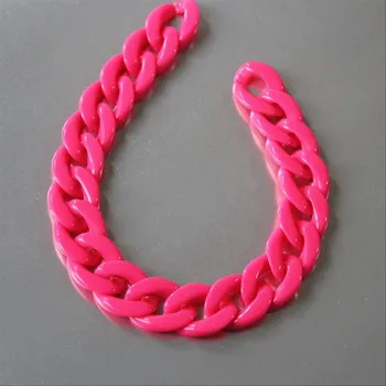 80pcs Hot Pink Acrylic Curb Chain Links,Plastic Curb Chain Links, Open Link per Size 23mmx16mm
80pcs Hot Pink Acrylic Curb Chain Links,Plastic Curb Chain Links, Open Link per Size 23mmx16mm